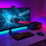 Top Gaming PCs Under $1500 in 2025 – Power Without Breaking the Bank Best gaming PC setup under $1500 with RGB lights and futuristic design in 2025