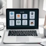 Using top Free AI Tools 2025 on a laptop to save time every day