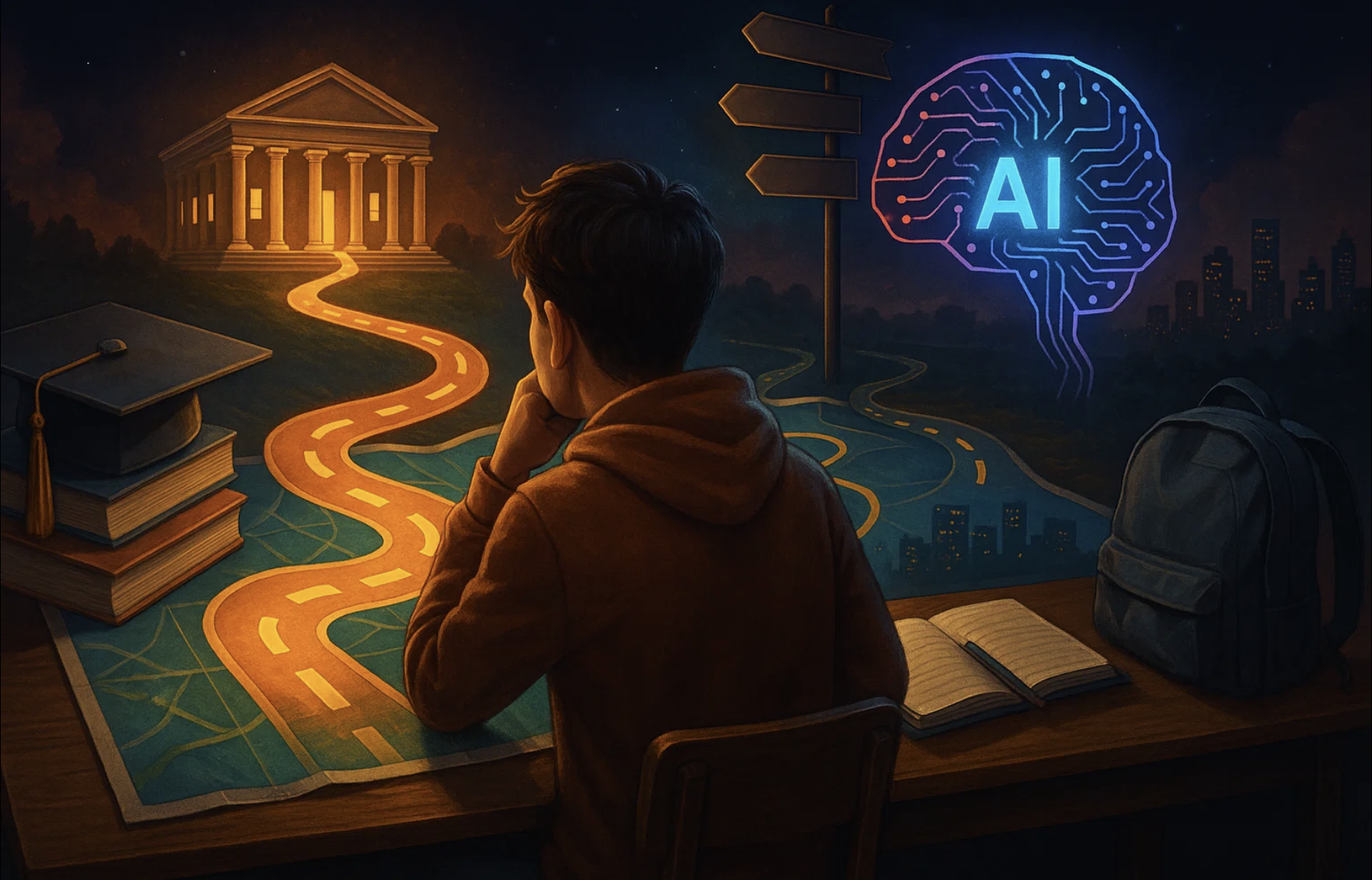 The Student Roadmap to College Choices and Career Growth with AI